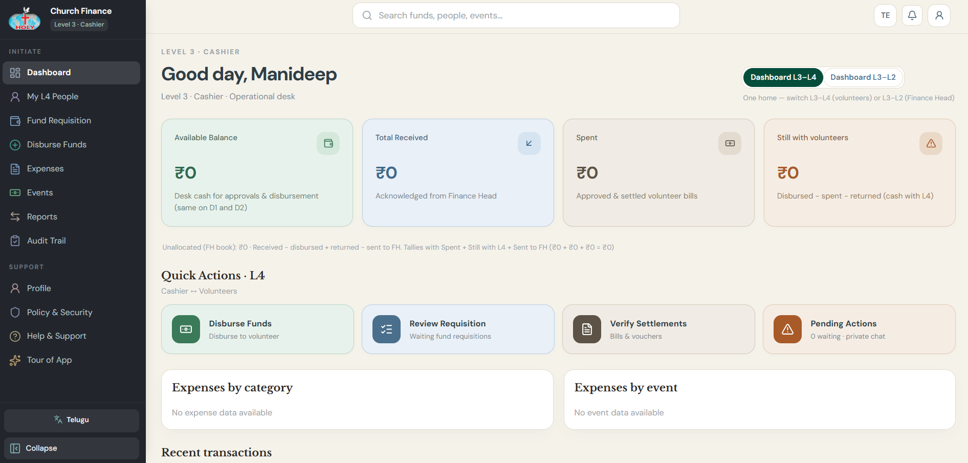 ORGFIN organizational financial management platform