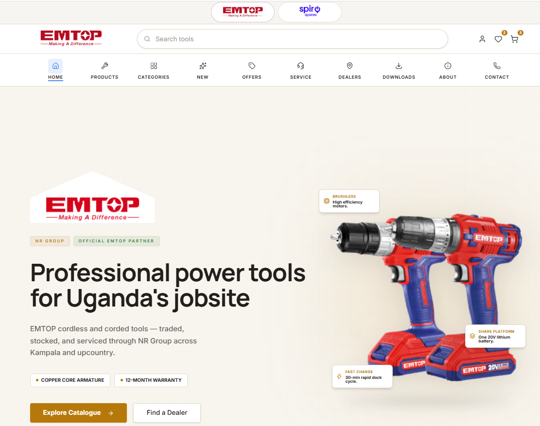 Triumph tools and spare-parts marketplace catalogue